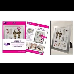 Stick It, Magnetic Accessory Gallery Organizer Jewelry Hair Pins Clips Magnets